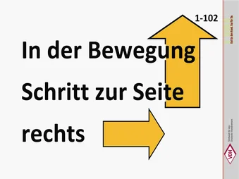 In Bewegung – Schritt zur Seite – rechts