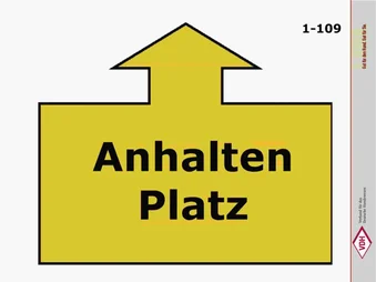 Anhalten – Platz