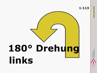 180° Drehung links