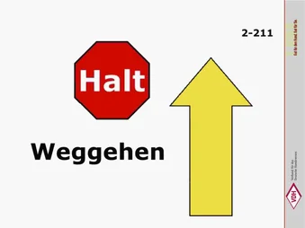 Halt – Weggehen