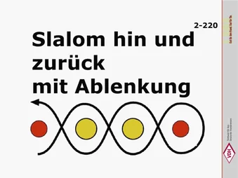Slalom hin und zurück – mit Ablenkung