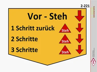 Vor-Steh – 1,2,3 Schritte rückwärts