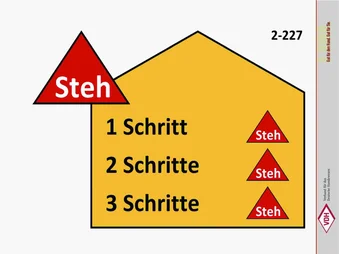 Steh – 1,2,3 Schritte vorwärts