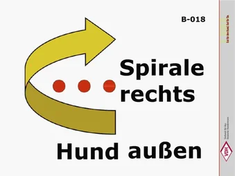 Spirale rechts – Hund außen