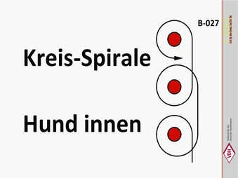 Kreisspirale – Hund innen