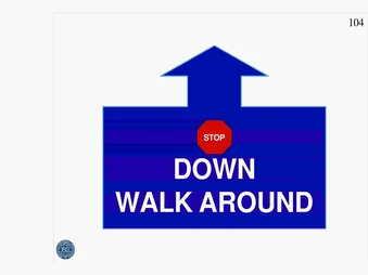 Stop, Down, Walk Around
