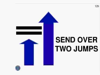 SEND OVER TWO JUMPS