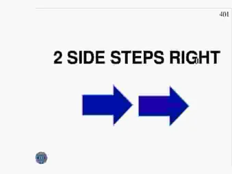 2 SIDE STEPS RIGHT