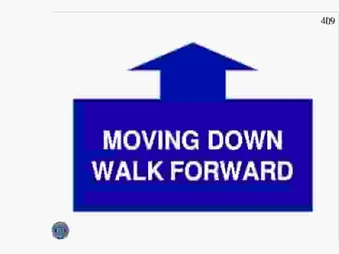 MOVING DOWN, WALK FORWARD