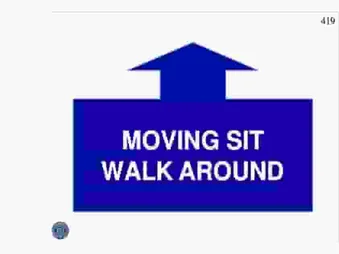 MOVING SIT, WALK AROUND