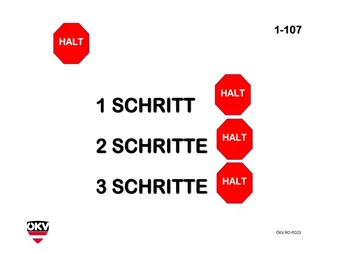 Halt – 1, 2, 3 Schritte vorwärts – Halt