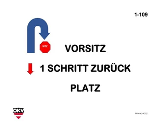 Vorsitz – 1 Schritt zurück – Platz