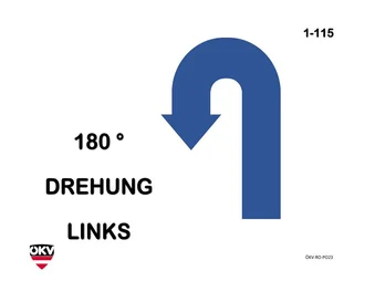 180°-Drehung links