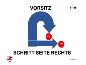 Vorsitz - Schritt zur Seite rechts - Vorsitz