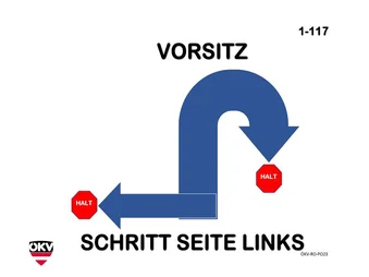 Vorsitz - Schritt zur Seite links - Vorsitz
