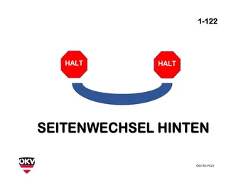 Halt - Seitenwechsel hinten - Halt