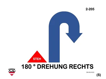 Steh- -180°-Drehung rechts - vorwärts
