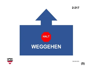 Halt - Weggehen