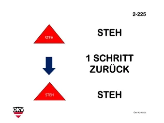 Steh-1 Schritt zurück - Steh