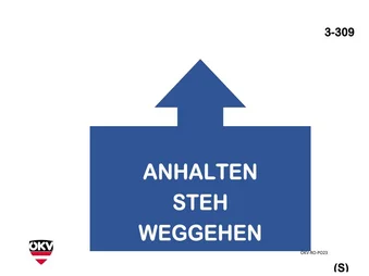 Anhalten Steh - Weggehen