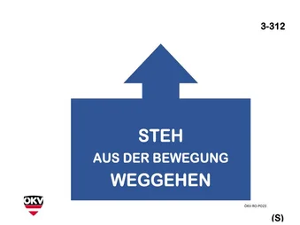 Steh aus der Bewegung - Weggehen