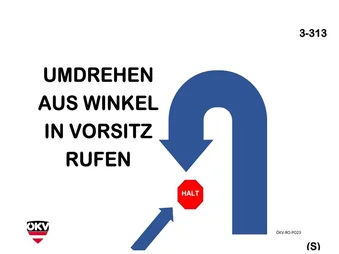 Umdrehen - Abrufen aus Winkel in Vorsitz