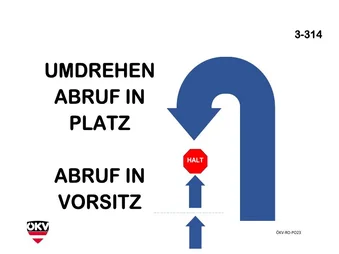 Umdrehen - Abruf in Platz - Abruf in Vorsitz