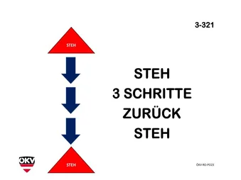 Steh - 3 Schritte zurück - Steh