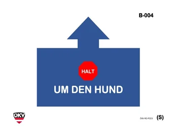 Halt – Um den Hund herum