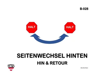 Halt – Seitenwechsel hinten hin & retour